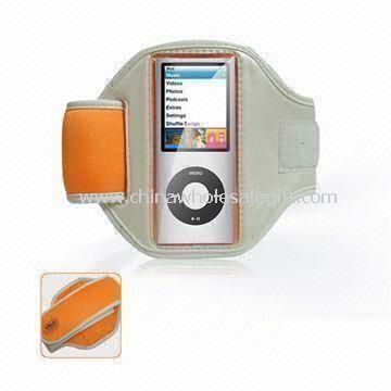 Fekete karszalag Részére iPod Nano 5G készült szövet és PVC