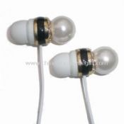 Wired Earphones with Pearl, for MP3, MP4, iPad, iPhone images