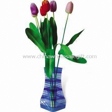 Plast foldbar Vase i forskellige mønstre og Designs