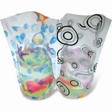 Plastikowe składane wazon używane jako akwarium