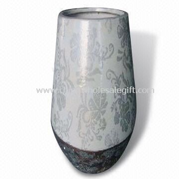 Antique wodoodporny wewnątrz wykończone ceramiczny wazon z terakoty