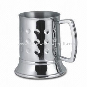 Beer Mug Double-walled with Zinc Alloy Handle