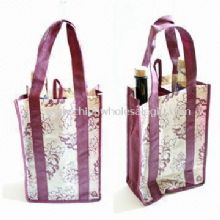 Wine Carrier for 2 Bottles Made of 80gsm Non Woven PP images