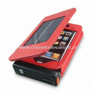 Solar Battery Charger for iPhone 3G with Built-in Li-ion 1,200mAh Battery