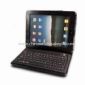 Leather Case for Apples iPad with Bluetooth Keyboard Built-in Lithium Battery small picture