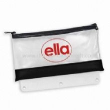Binder Zipper Pouch Made of Clear PVC images