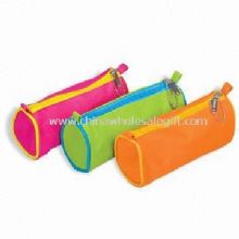 Cosmetic Pouches with Single Zipper Made of 600D Polyester and PVC images
