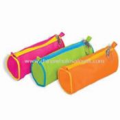Cosmetic Pouches with Single Zipper Made of 600D Polyester and PVC images