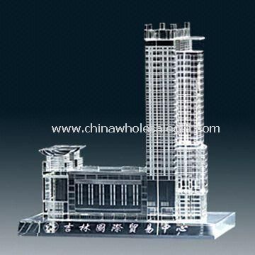 Model kryształu budynku