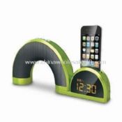Speaker for Apple iPod/iPhone with Alarm Clock and LCD images