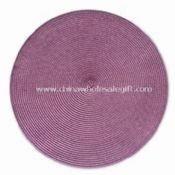 Woven with PP Threads Round Placemat in Purple images