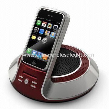 Speaker for Apples iPod/iPhone with Clock Radio and RCA Video Output