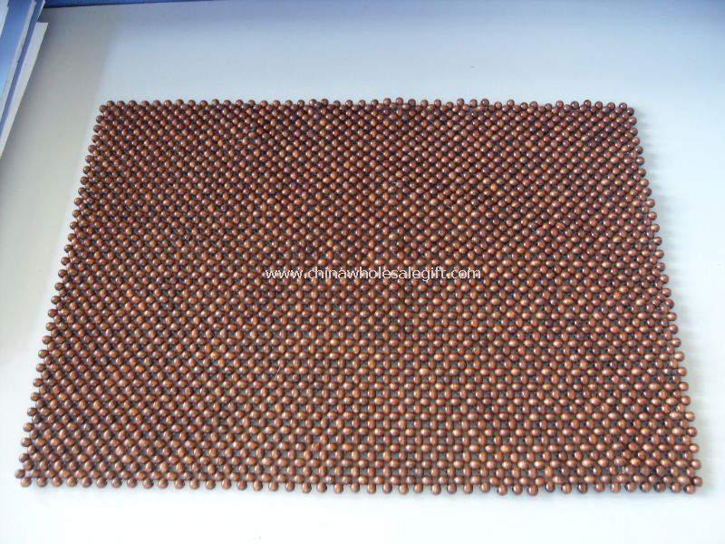 wooden bead placemat