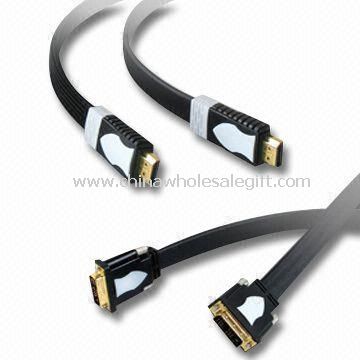 Fiche HDMI plat avec coque en plastique de PVC et sans ferrites