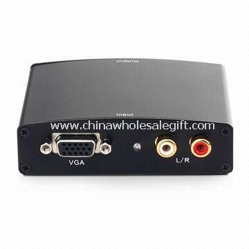 HDMI Adapter konwersji PC VGA wideo i Audio R/L do Pełna HDMI