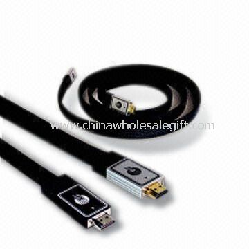 HDMI Cable with Metal Shell Available in Flat Type