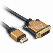 HDMI به DVI کابل با 24K طلا اندود اتصالات پشتیبانی از HDMI 19-پین مرد images