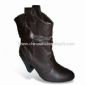 High Heels Damen Stiefel mit Falten und PU-Upper small picture