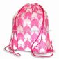 Waterproof Non-woven Drawstring Bag with Designed Pattern Printing small picture
