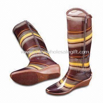Womens Rain Boots with Moisture Absorbent Cotton Polyester Lining