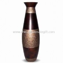 Black Wooden Vase for Decoration images