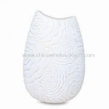 Handmade Decorative Vase in Antique White Wash Color images