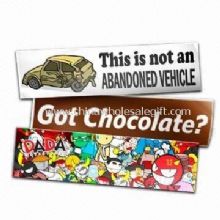 PVC Bumper Car Sticker with Full Color Imprint images