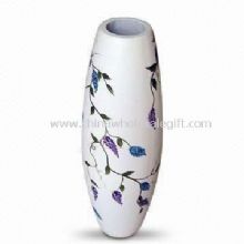 Vaso blanco conveniente para la decoración hecha de madera images