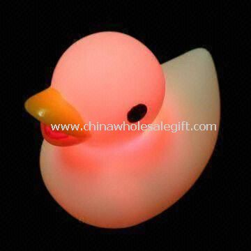 Lyse opp leketøy i duck form