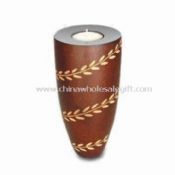 Wooden vases with custom design carved images