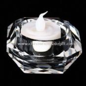 Candle Holder with Diamond Facet Cutting Made of Optical Crystal images