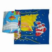 Velours imprimé serviette de plage avec sac images