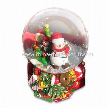 Christmas Snow Globe wykonane z polyresinu