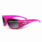 Sunglass Pink Gradient Frames with Temples Decorated with Crystal Diamond images