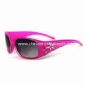 Solbrille Pink Gradient rammer med templer dekoreret med krystal diamant small picture