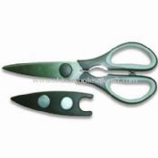 Kitchen Scissors with Soft Grip Handle and Magnetic Safety Cap images