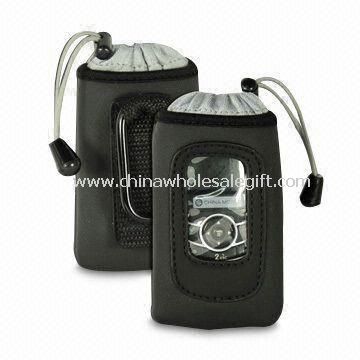 Neoprene مورد برای آی فون با شفاف پنجره های کامپیوتر و رشته برای بسته شدن