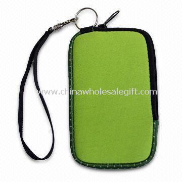 Neoprene Mobile Phone Case for Apples iPhone Uses Zippered Opening