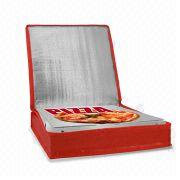 Pizza entrega/recipiente saco mais fresco dentro da espuma com folha de alumínio