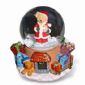 Polyresin X-mas Snow Globe Decoration with Polyresin Base and Glass Globe small picture