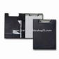 Wire Clip Folder w/ Padded Cover Made of Simulated Leather Materials, and 20 Sheets Notepad small picture