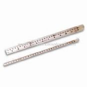 Stainless Steel Ruler with Permanently Engraved Graduations on Front and Coversion Table on the Back images