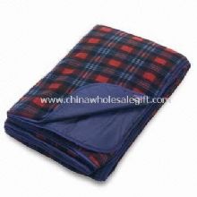 Waterproof Picnic Fleece Blankets with Printed Paper Wrap images
