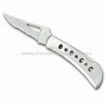 Pocket Knife with Aluminum Handle Suitable for Backpacking, Hiking, Camping, and Boating