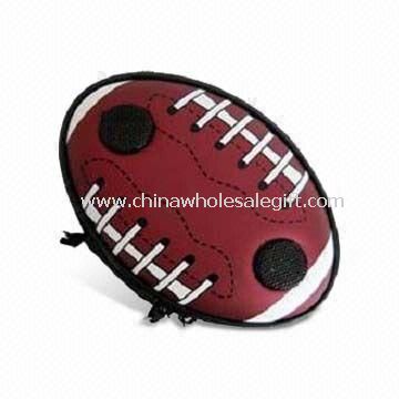 Football-shaped Speaker Bag with Belt and Buckle