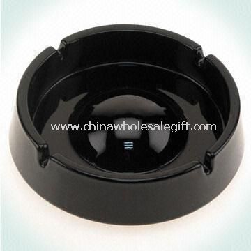 Black Color Glass Ashtray Available with Your Custom Logo or Design