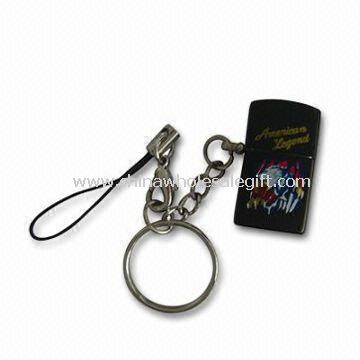 Cigarette Lighter in Zippo Shape with Logo Printed and Keychain