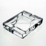 Glass Ashtray with Brand for Promotional Item, Weighing 530g images
