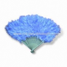 Hand Fan, Made of Feather, Available in Different Colors images