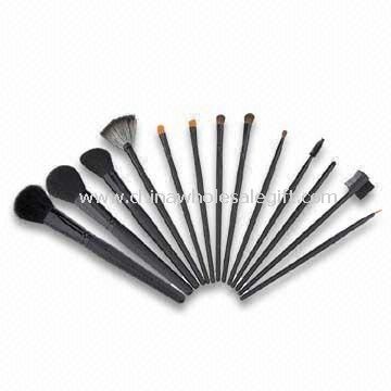 Cosmetic Makeup Brush Set with Four Different Kinds of Hairs, Various Sizes are Available